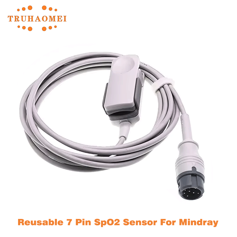 Tech Accessories Usa - 8-pinowy, wielokrotnego użytku czujnik SPO2 do