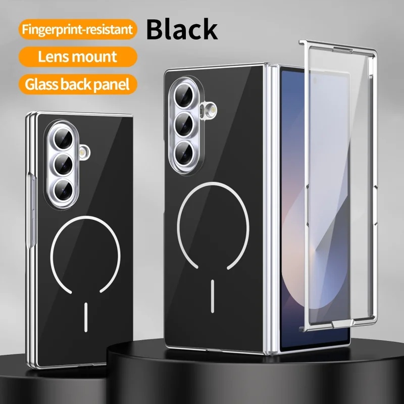 Tech Accessories Business - Szklane Magnetyczne Etui Składane na Telefon