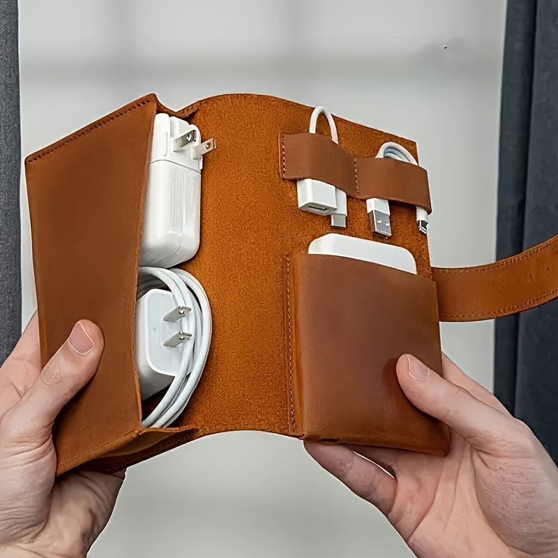 1 szt. Skórzana torba-organize – Tech Accessories Travel Organizer Pouch recenzja i cena
